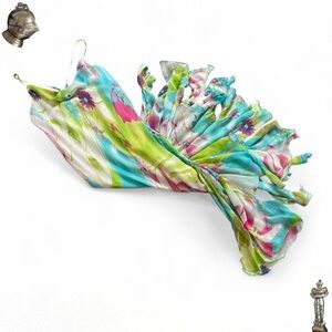 Dress-U-II by Sharon rare vintage ethereal multicolor maxi fairy ruffle dress